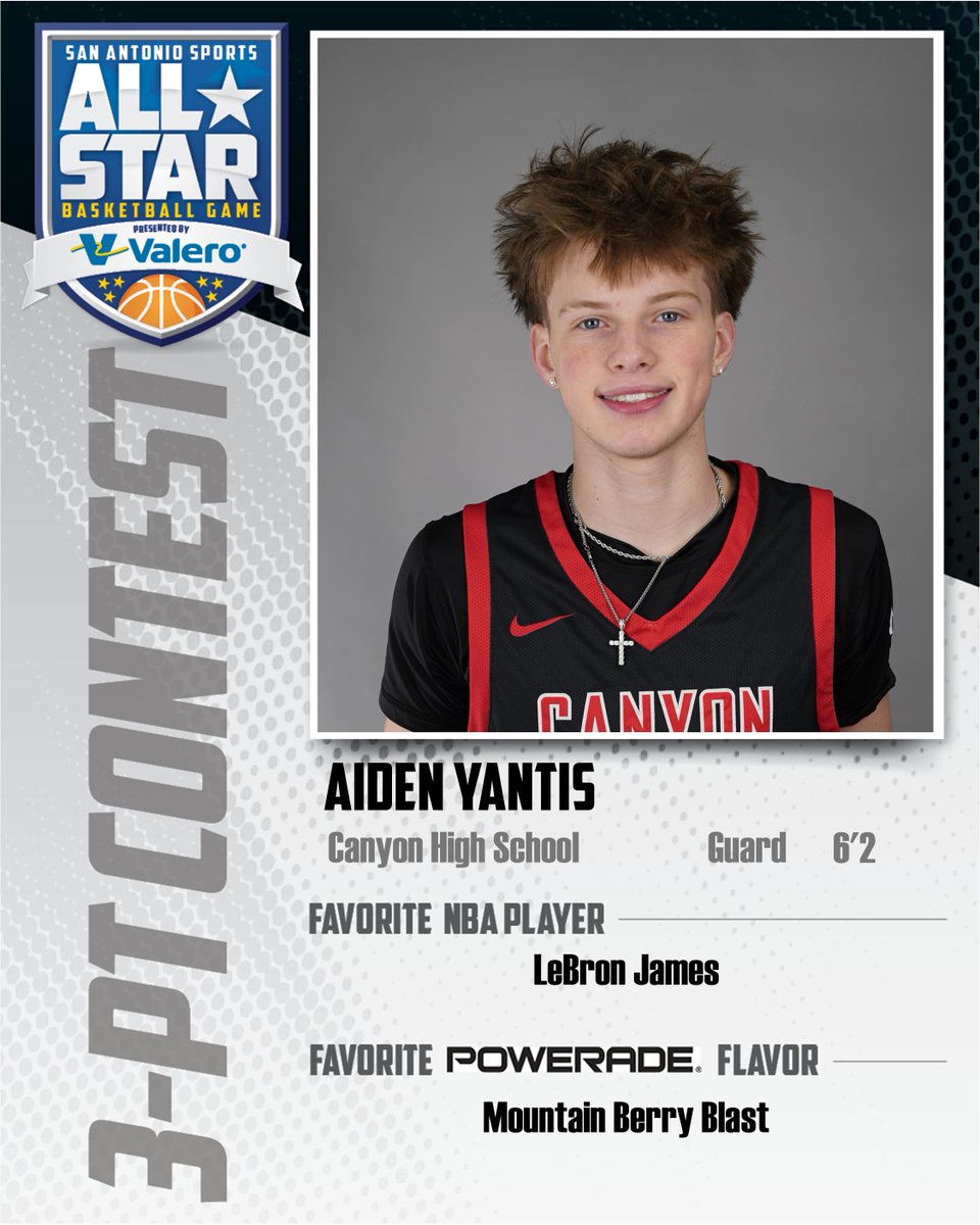 SA_Sports's tweet photo. Tune in tonight on @KsatSportsNow. Congratulations on being chosen for the 3-Point Contest for the San Antonio Sports All-Star Basketball Game presented by @valeroenergy! 🏀 #SASAllStarGame @SeanMondragon12 @AidenYantis07  @houseofcash_ https://t.co/OfcKqGgiB9