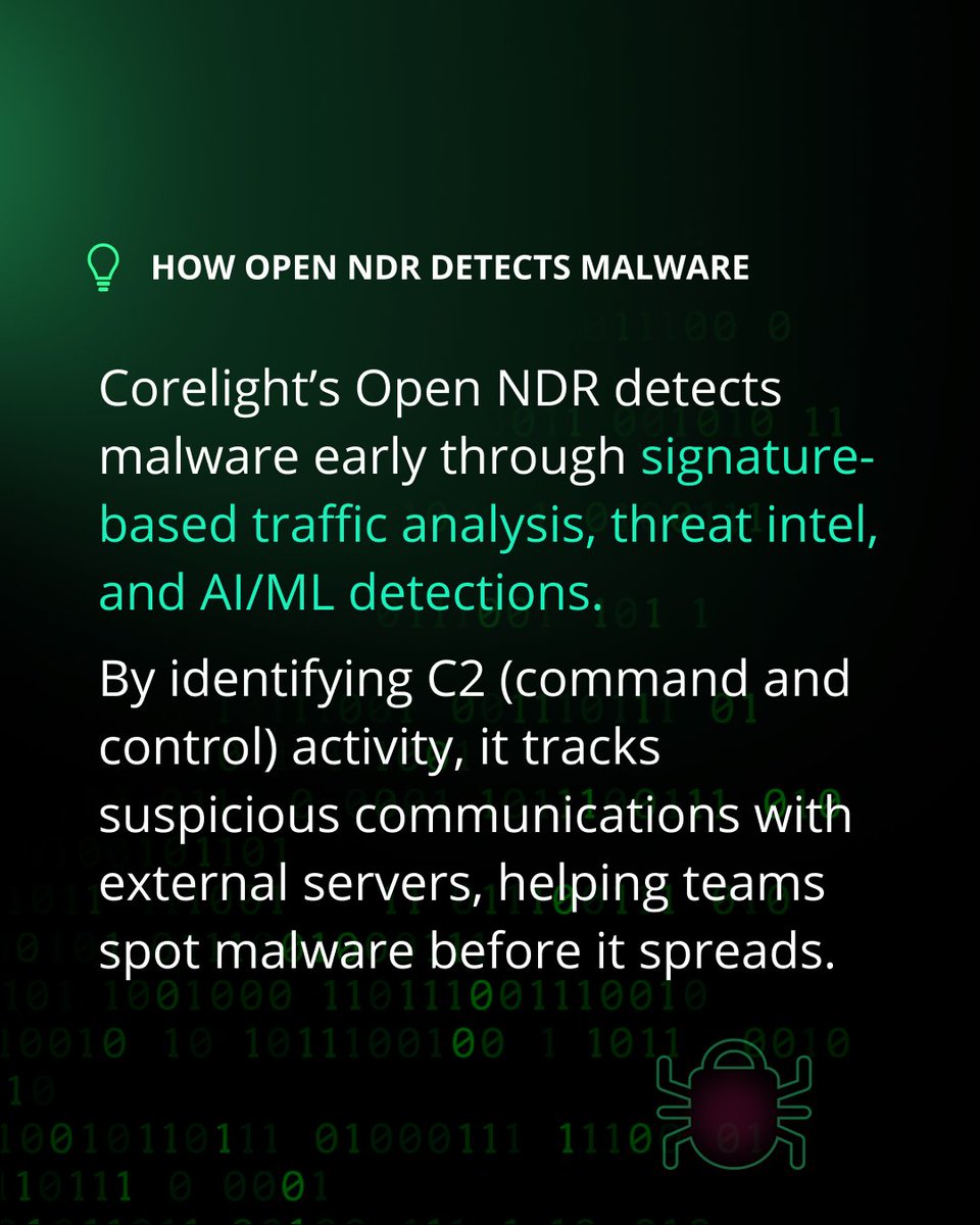 corelight_inc's tweet photo. Malware can be stealthy and hard to detect. Here’s how network visibility is a crucial piece to staying vigilant and keeping it out of your network. 👇 https://t.co/N8srfP5PYW
