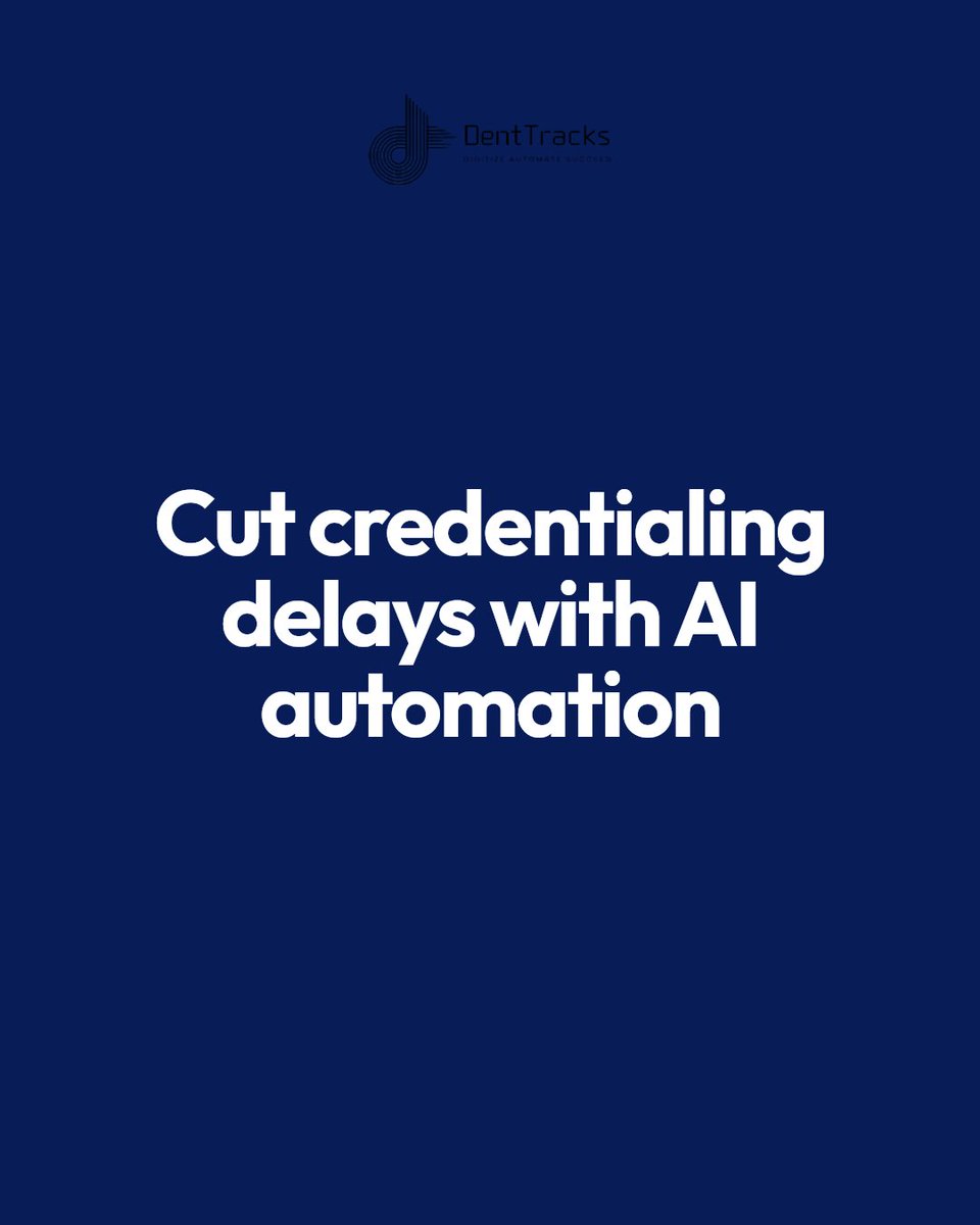 techemup's tweet photo. Struggling with dental credentialing delays? AI can cut through the paperwork, speeding insurance enrollment and freeing your team to focus on patient care. Automate credentialing and watch your practice run smoother and faster. https://t.co/MQtXOEIRmt