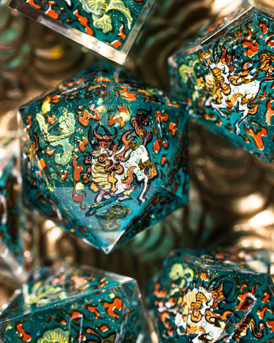 dispeldice's tweet photo. ๐งงKirin๐งง
Feel the power of these sacred, mythical creatures in the palm of your hand ๐ฒ
Link in bio ๐คซ
#dicegames #polyhedraldice #polyhedraldiceset #dicecollector #diceaddict #diceaddiction #dicelove #dicelover https://t.co/bONdlADMvu