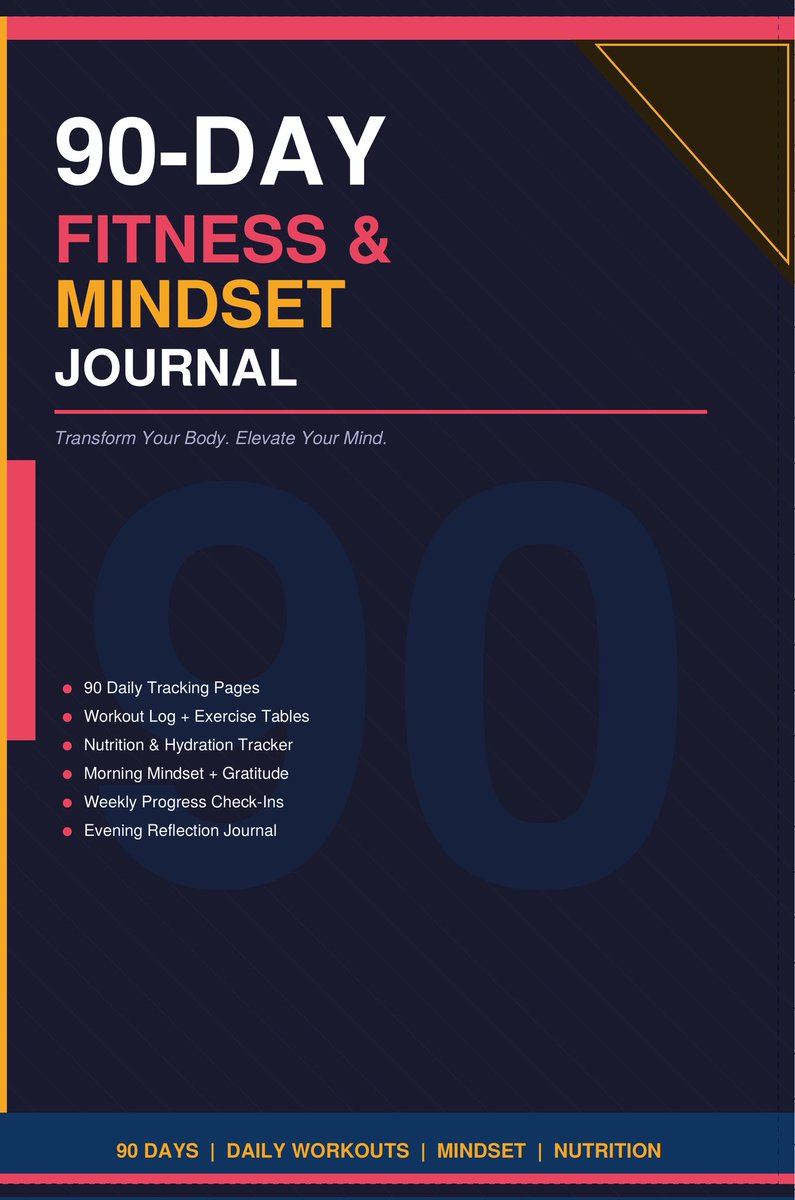 CryptoByITunes's tweet photo. I just launched my 90-Day Fitness &amp; Mindset Journal 🔥
✅ Daily workout tracker
✅ Nutrition &amp; water log
✅ Morning mindset &amp; gratitude
90 days of consistency = real transformation 💪
Grab yours for just ₦5,500 👇
https://t.co/Lu2DsvzUh0
#fitness #fit #90daychallenge #mindset https://t.co/PxQAav0JAt