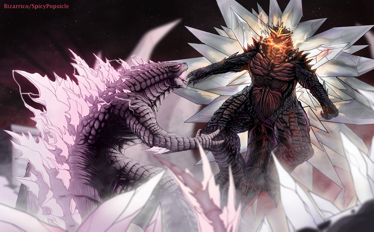 Godzilla Evolved vs Space Godzilla!  Collab with SpicyPopsicle on instagram! Hope you like it

#godzillaxkongsupernova #Godzilla #SpaceGodzilla #kaiju