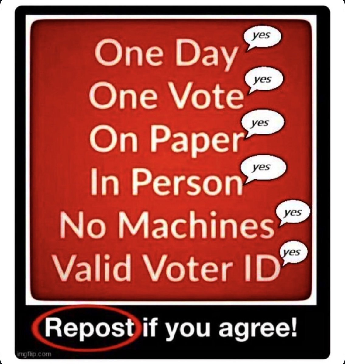 🗳️ Secure the vote. 

It's really that  simple. 💯

Who agrees?