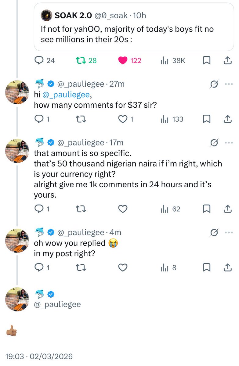 guys please can i bag this win 😭🙏🏿
i need 1k comments to win $37 please 😭🙏🏿
please help me get my first win this year 😭🙏🏿