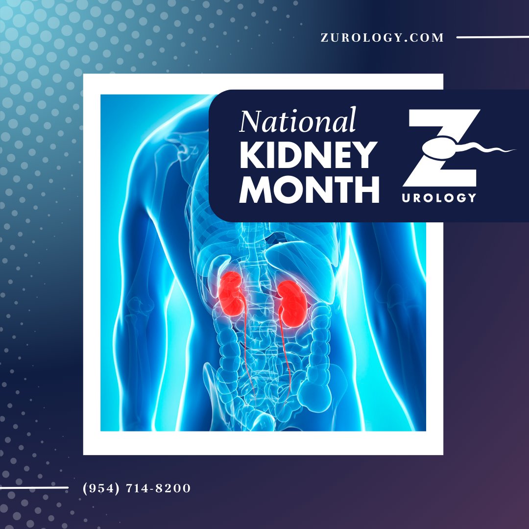 March is National Kidney Month! 💧

Your kidneys filter about 50 gallons of blood every single day. This month, we’re focusing on how to keep these "silent workers" healthy. Step one: Hydration! Are you getting your 8 glasses today?

👉 ZUrology.com