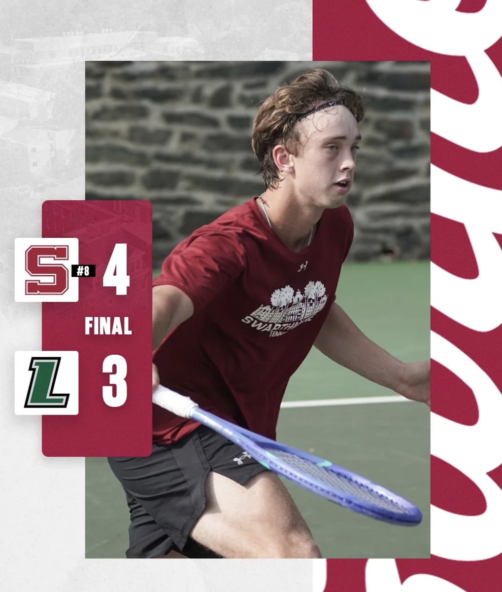 D3 Swarthmore takes down D1 Loyola 🤯

<a href="/SwatMTennis/">Swarthmore Men's Tennis</a> is ranked 8th in the <a href="/ITA_Tennis/">ITA</a> Top 25 and just beat the Loyola Greyhounds

Not bad for a bunch of D3 athletes...