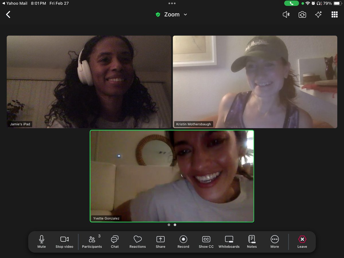 AdventurineEnt's tweet photo. Recent Main Cast Zoom Rehearsal moments for "Frost and Ember" - So great to work with these super talented actresses!!! 🤗🙌👏

Yvette Gonzalez as Queen Morgana, Jamie Jones as Ember, and @kmothersbaugh
as Frost

#frostandember #adventurineentertainment #fantasyfilm https://t.co/pawns4P7V1