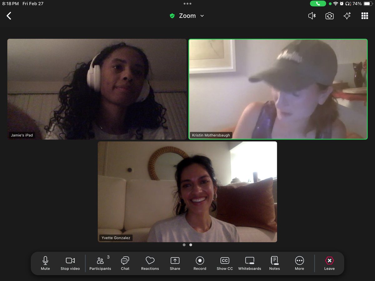 AdventurineEnt's tweet photo. Recent Main Cast Zoom Rehearsal moments for "Frost and Ember" - So great to work with these super talented actresses!!! 🤗🙌👏

Yvette Gonzalez as Queen Morgana, Jamie Jones as Ember, and @kmothersbaugh
as Frost

#frostandember #adventurineentertainment #fantasyfilm https://t.co/pawns4P7V1