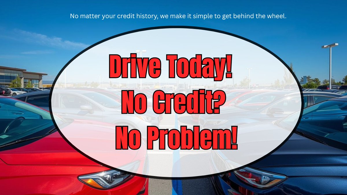 GreatDealMotors's tweet image. Drive Today! No Credit? No Problem!
No matter your credit history, we make it simple to get behind the wheel. Our flexible financing options are designed for real people with real budgets so you can drive away today with confidence. #DriveToday #NoCreditNoProblem #EasyFinancing