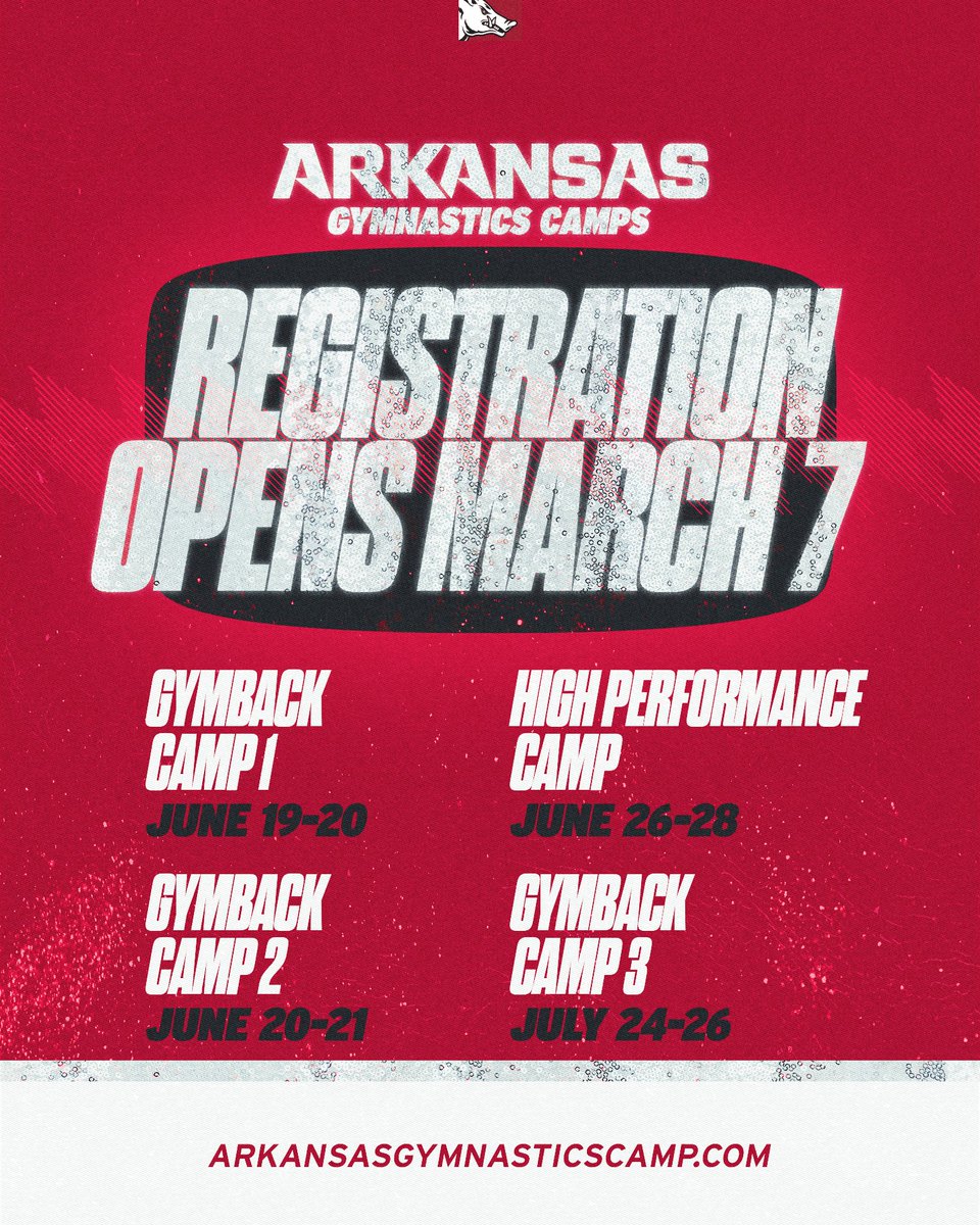 🗣️ REGISTRATION WEEK IS HERE 🗣️

Set your alarms, folks: Saturday, March 7 at 8 a.m. CT camp registration will be live! 

We look forward to seeing you all this summer 🐗