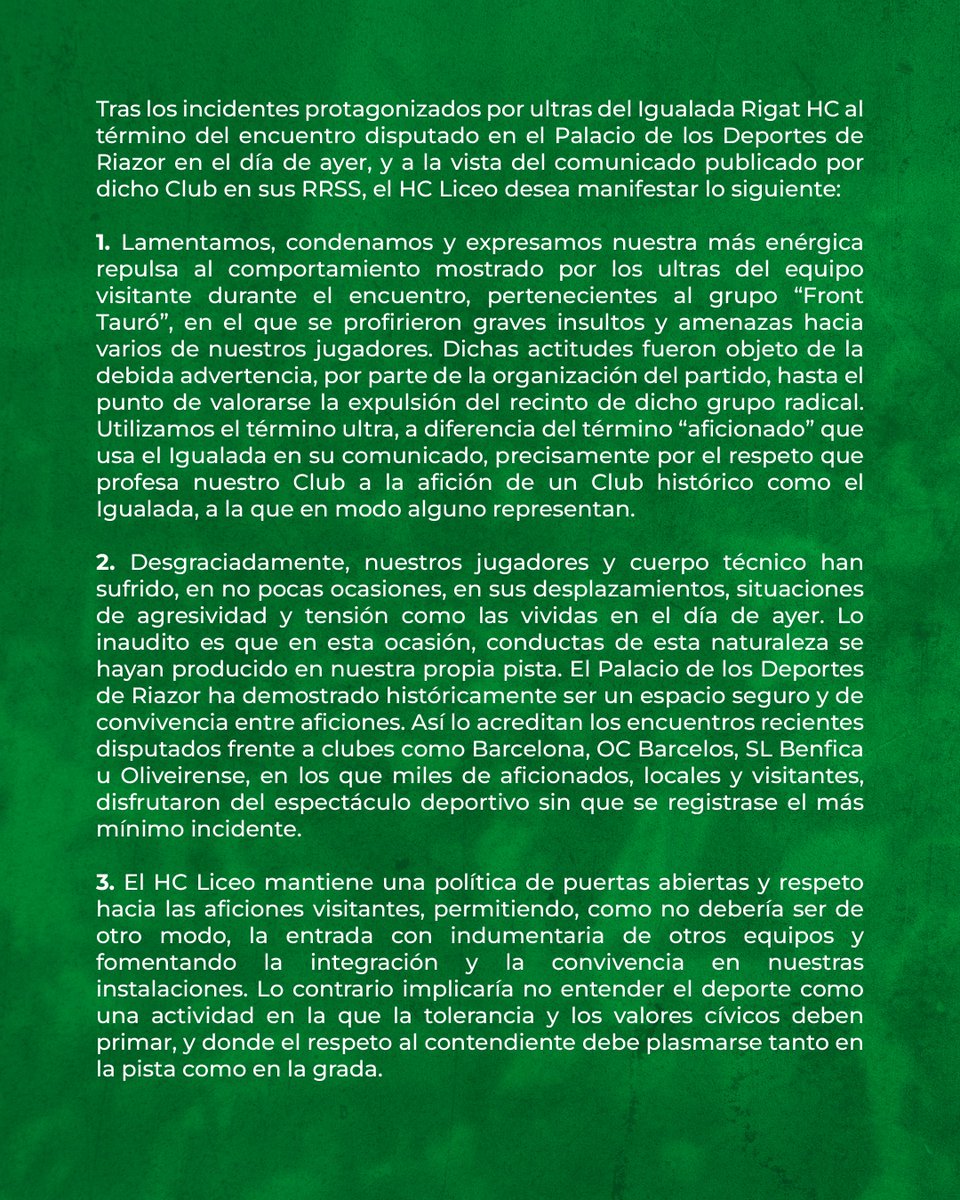 Hockey Club Liceo 🥬 tweet media