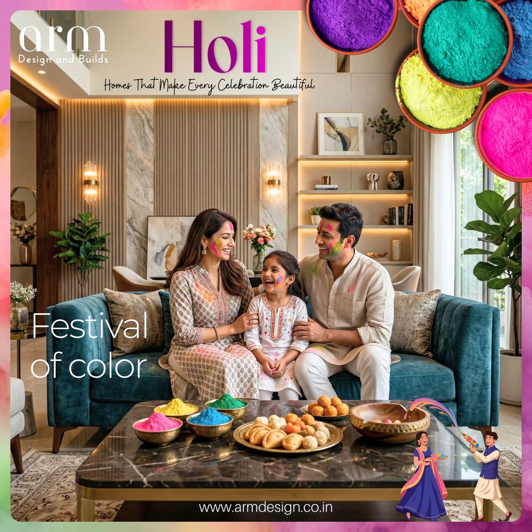 armdesign_build's tweet photo. Celebrate the festival of colors in a home crafted for happiness, elegance, and unforgettable moments. Wishing you a vibrant and joyful Holi. 🌼

#LuxuryHomes #HoliCelebration #ArmDesignBuilds https://t.co/QFqtEdiAxk