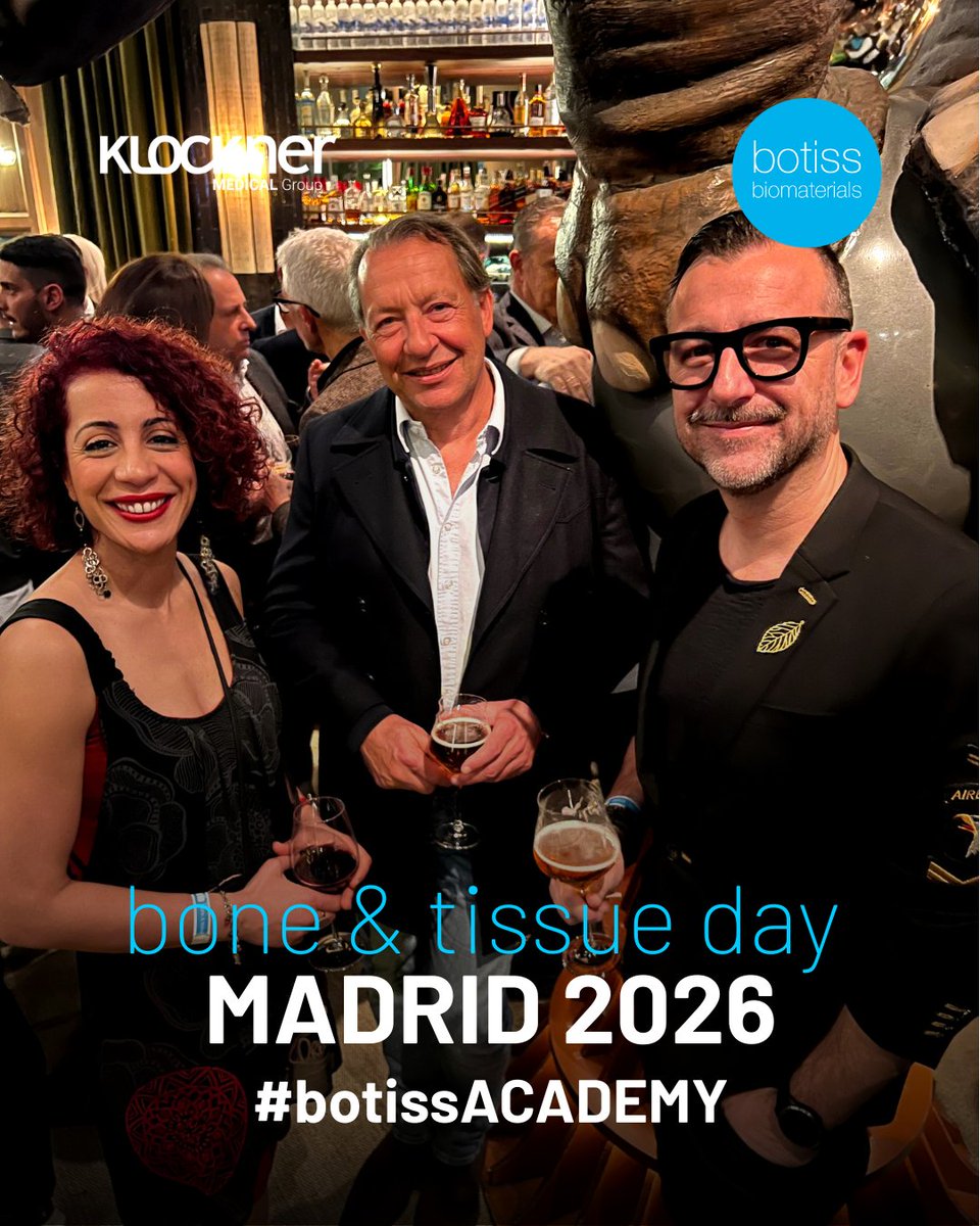 BotissB's tweet image. Throwback to an inspiring Bone &amp;amp; Tissue Day in Madrid 🇪🇸✨ Together with Klockner, we welcomed 500+ participants for a full day of scientific exchange in bone and tissue regeneration, including an interactive “Tabanella Day” on NOVAMag® SHIELD. Thank you all! 

#botiss #Klockner