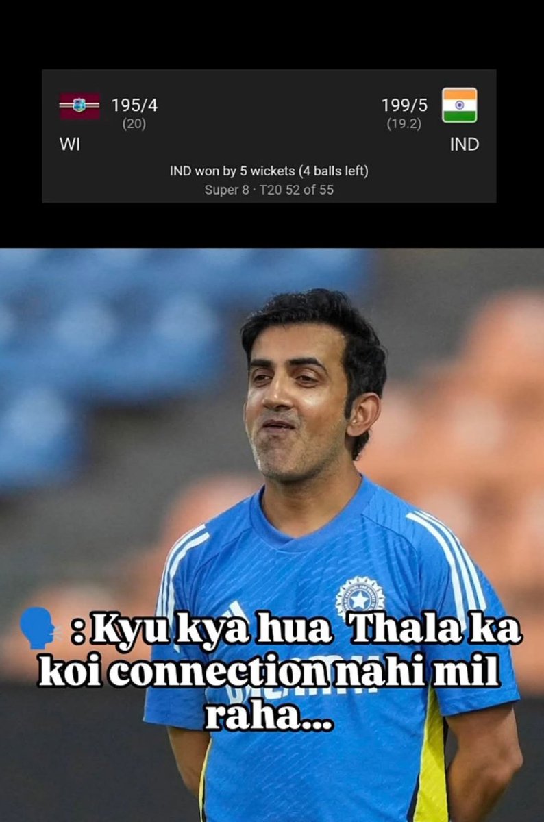RajMane99's tweet photo. 52 Match 🧐
#INDvsWI 
#T20WorldCup2026 
#IPL2026 
#csk https://t.co/7GSPoCDDUG