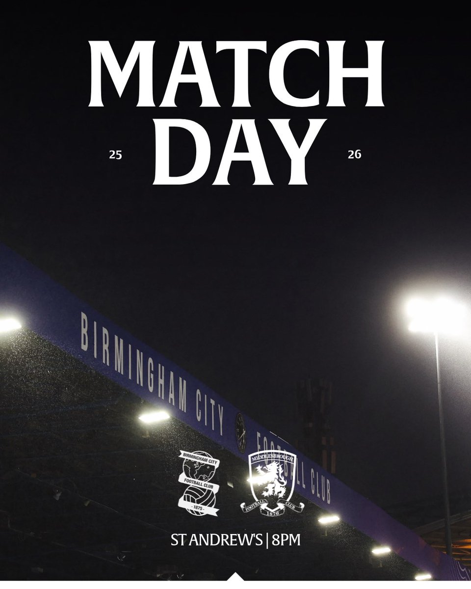 Champ_NewsFR's tweet photo. ⚔️ Soir de match ⚔️

Birmingham reçoit Middlesbrough pour clore la 35ème journée. 

2ème : Middlesbrough - 63pts
11ème : Birmingham - 49pts https://t.co/SVGbJmqmdh