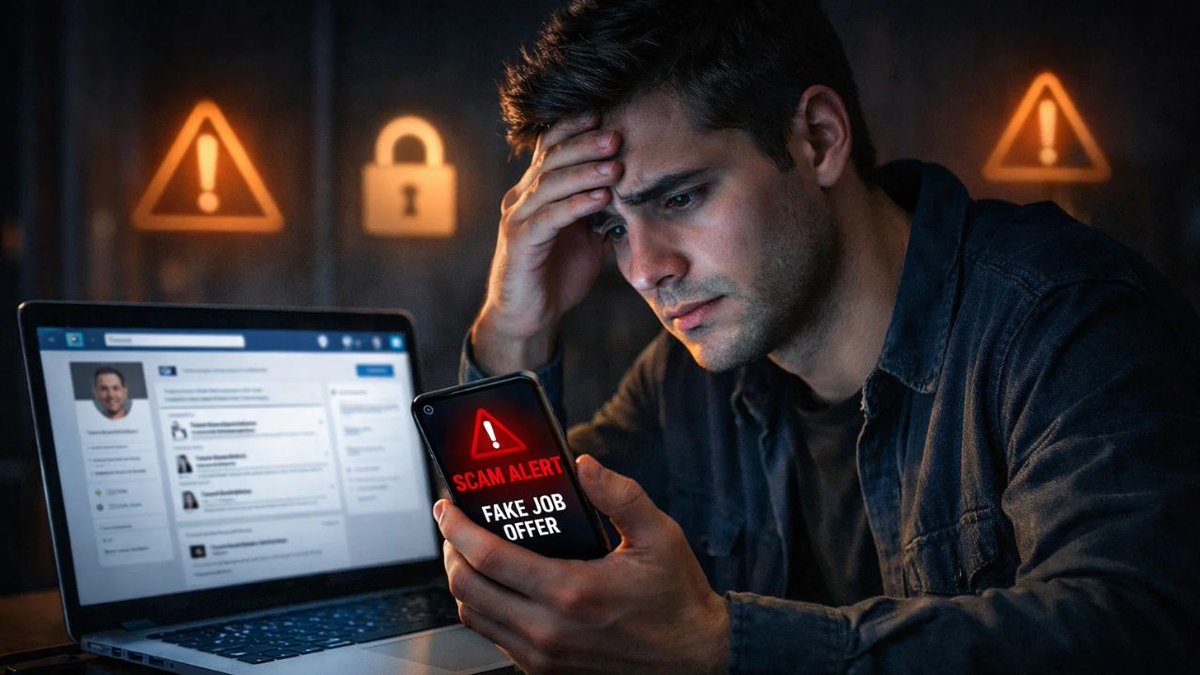 Job Scams in 2026 are increasing fast! ⚠️ Fake recruiters on LinkedIn, WhatsApp &amp; email are tricking job seekers. Stay alert and protect your personal info.

🔗 Full guide: globalmirrorofficial.com/job-scams-in-2…
#Jobscams2026 #Onlinefraud  #CyberSecurityAwareness #CyberSecurity