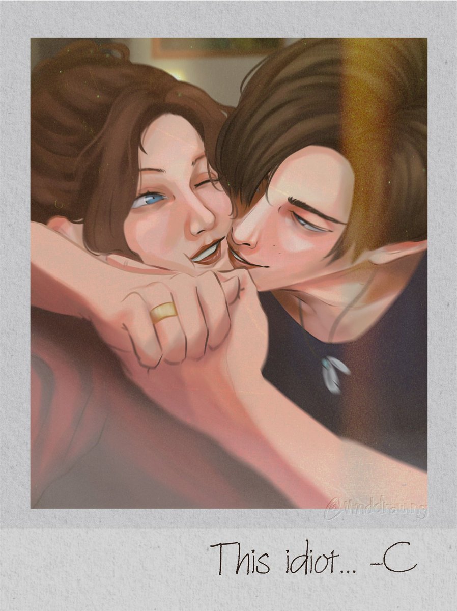 vmddrawing's tweet image. MARRIED. PERIOD 💍 SINCE #Re2 -&amp;gt; #re9