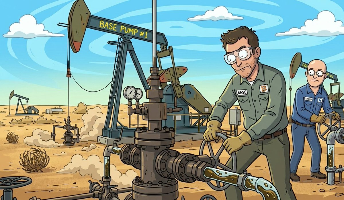 We're going to do it the Rick way <a href="/jessepollak/">jesse.base.eth</a> and <a href="/brian_armstrong/">Brian Armstrong</a> pumping some $OIL on <a href="/base/">Base</a>.

0x21FD44bE608F1D18689CDcC8861AE74571Ae8888

base.meme/coin/base:0x21…