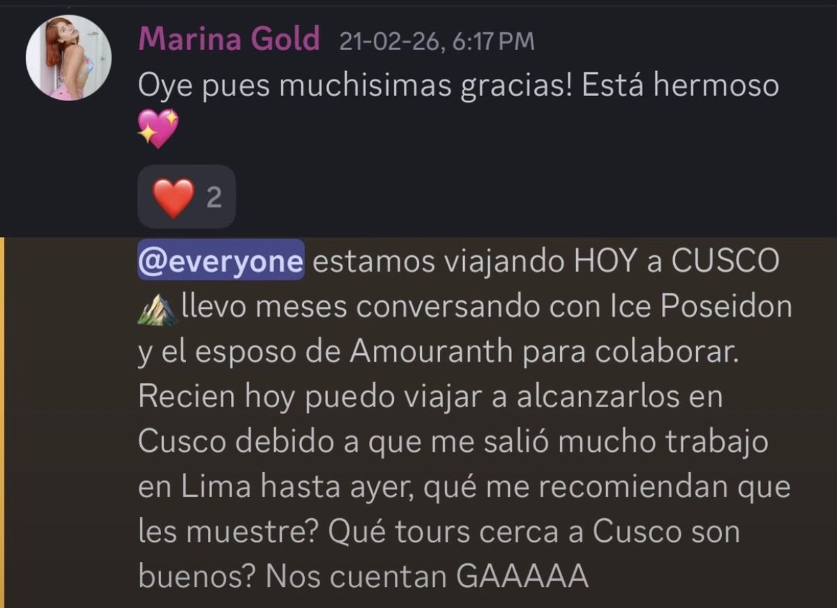 RoanWillians's tweet photo. Salen más pruebas a la luz de #Marinagold y #caradecristian,dónde si o si querían la colaboracion con #iceposeidon #amouranth #nicklee. Podría resultar q todo fue planeado tal como dijo iceposeidon?,actuar como loca,hechados de MACHUPICHU y la supuesta "discriminación" a Cristian https://t.co/8YW9DMkdnL
