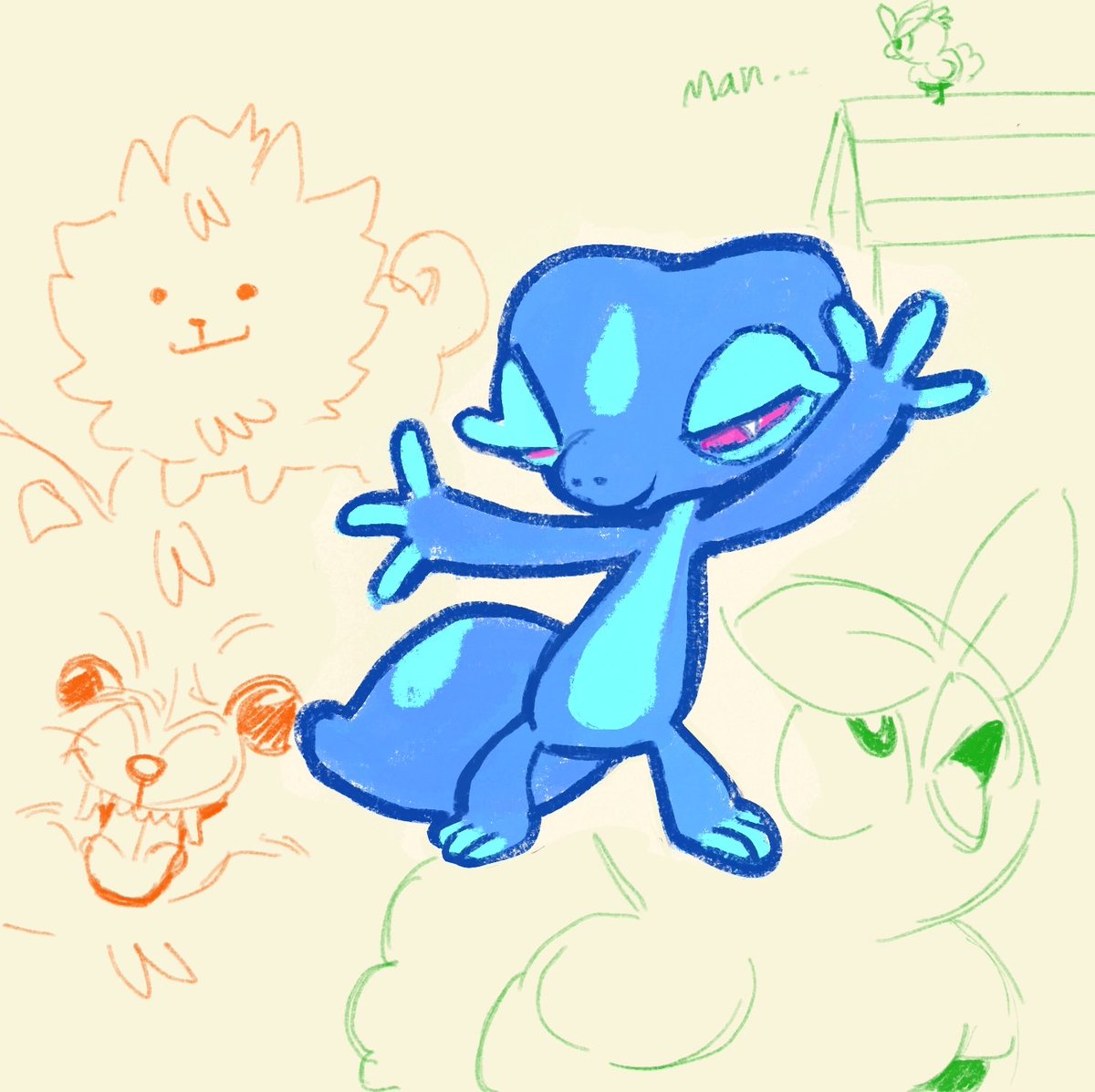 Gecqua is the best starter to not chat to me #pokemon #PokemonWindsWaves