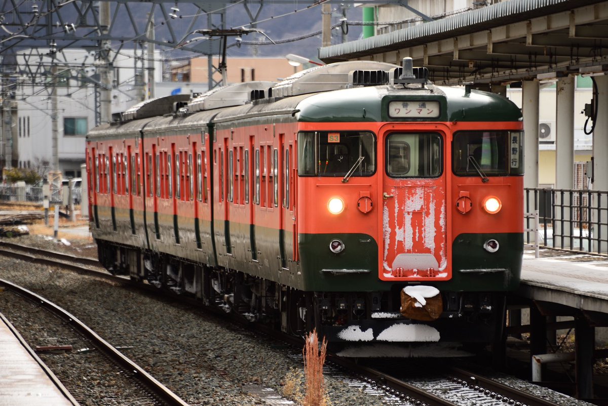 12Lcc2004's tweet photo. 2026.1.22 しなの鉄道 115系1000番 S3編成 紀錄 #鉄道 https://t.co/hyXD5YhWTK