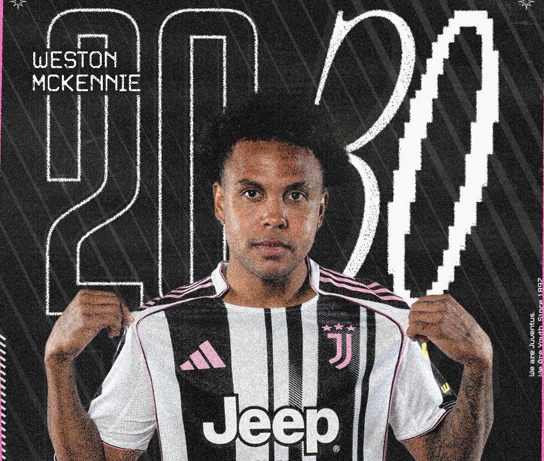 🚨🚨رســـمـــيًـــا |

- نادي يوفنتوس الإيطالي يُعلن تجديد عقد لاعبهُ الأمريكي ويستون ماكيني حتىٰ عام 2030.

⚫⚫⚫⚫⚫⚫⚫
✅✅✅✅✅✅✅
✍️✍️✍️✍️✍️✍️✍️