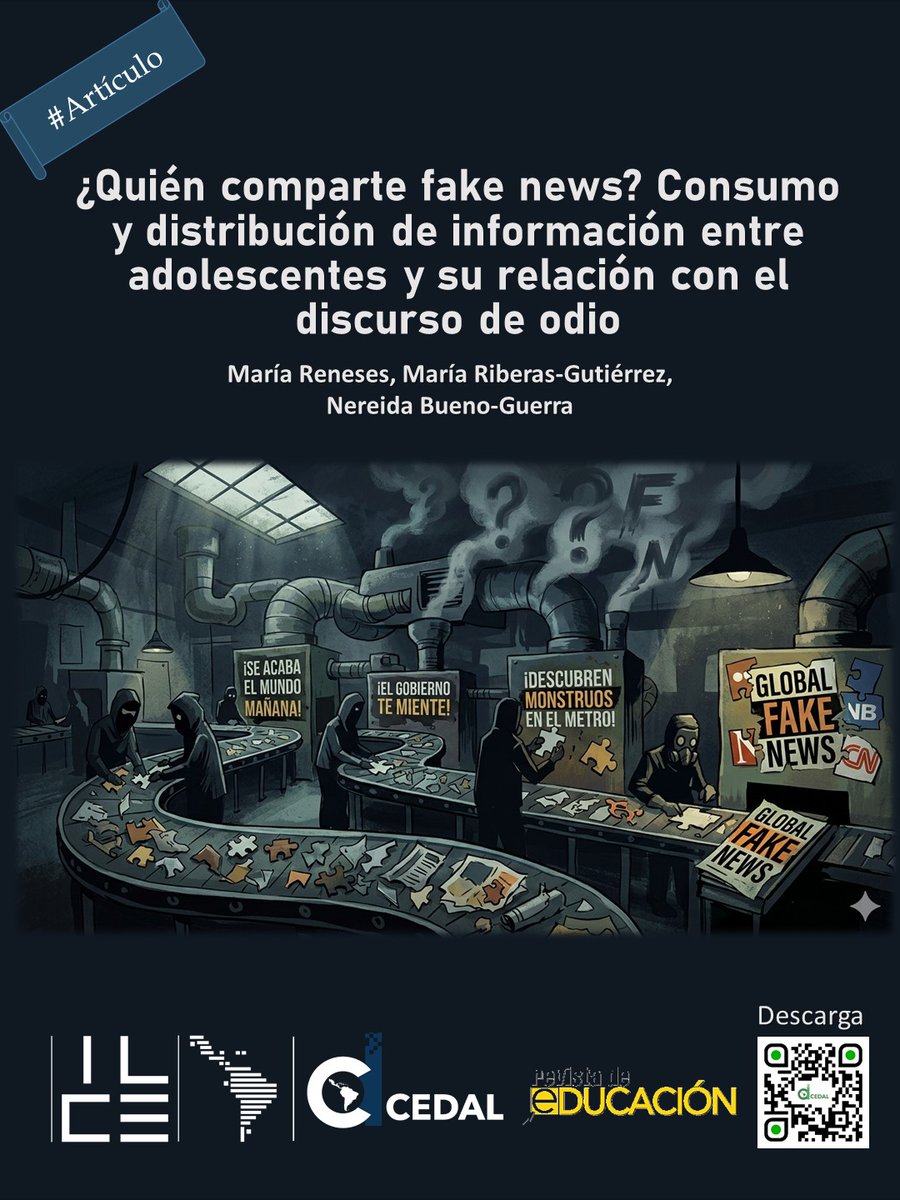 ILCEedu's tweet photo. ✨ Hoy, un artículo que analiza cómo los jóvenes acceden y comparten la información online, incluyendo las fake news. 🌐📱
👉 Consúltalo aquí: https://t.co/YX96t6o7rX
🔎📖 Consulta nuestro catálogo #CEDAL #ILCE: https://t.co/rhYybSmBoK https://t.co/i0aZkkJrsA
