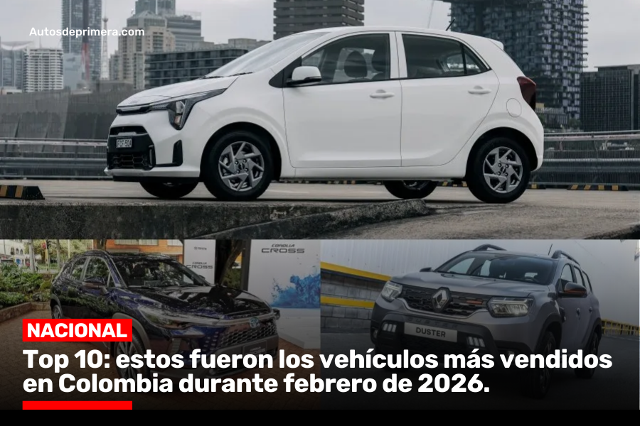 Autosdeprimera's tweet image. El Kia Picanto vuelve a liderar el ranking de los vehículos más vendidos en Colombia en febrero de 2026. Las Toyota Corolla Cross y Renault Duster completaron el podio. 

Más detalles y cifras aquí: autosdeprimera.com/noticias/notic…
#kia #toyota #renault