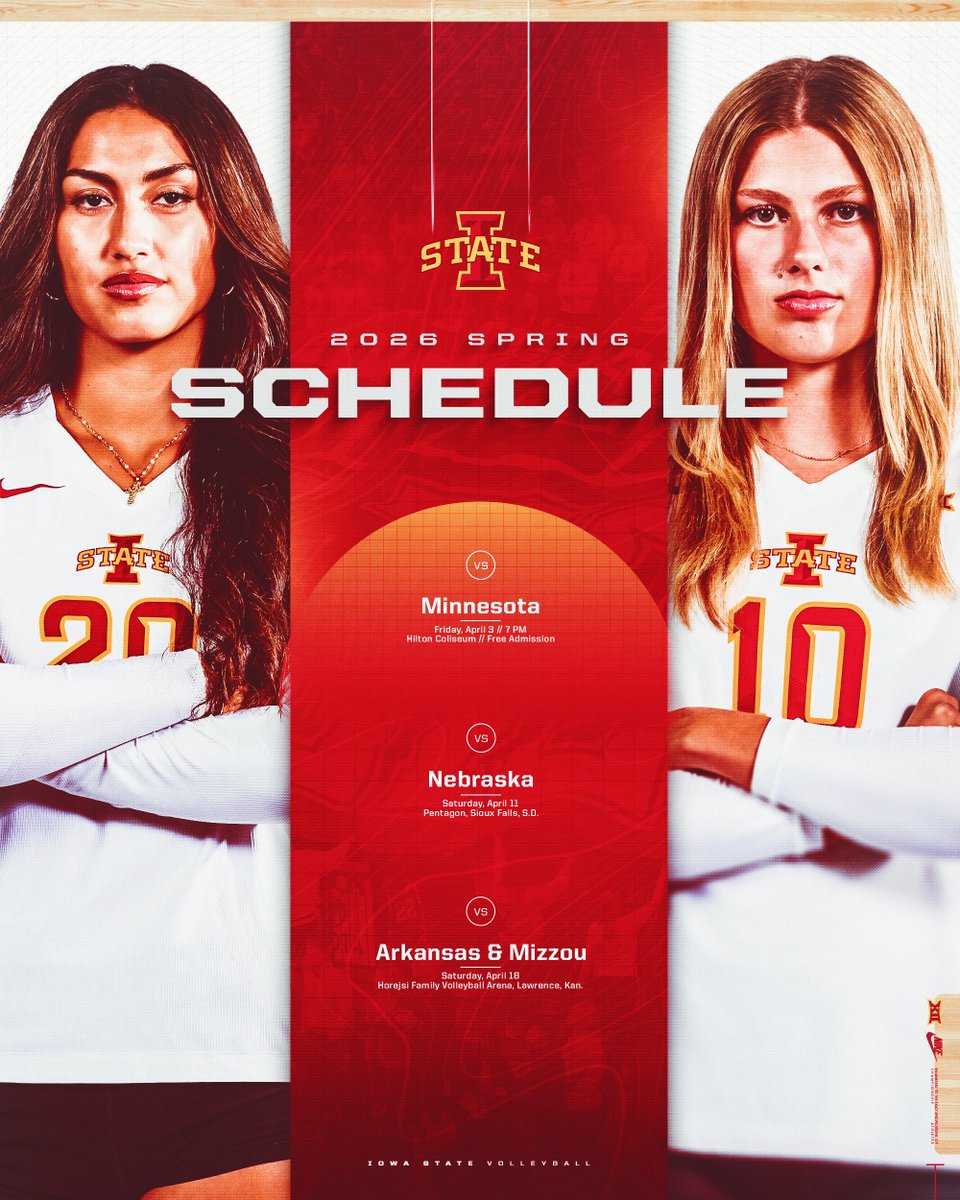 Iowa State Volleyball tweet media