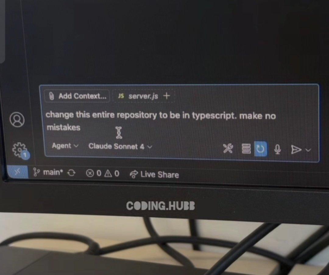 Dlocalhost's tweet photo. Hey @OpenAI @AnthropicAI @gemini

I think I have a new way to evaluate coding capabilities.
Take a public repository and ask your AI to rewrite it in another language. https://t.co/duQYuBSNiM
