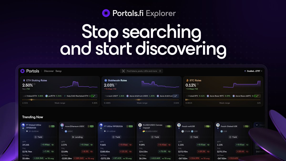 Portals.fi | DeFi Explorer tweet media