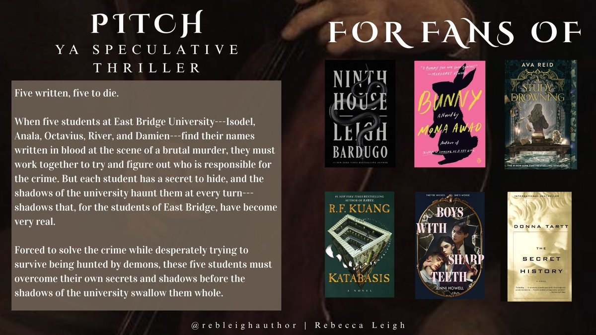 Rebecca Leigh is querying AD INFERNUM tweet media