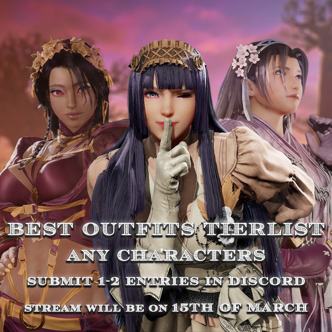 GliderDew's tweet photo. LILI NATION AND BEYOND‼️

I will be hosting another Outfit Tier List in celebration of the end of Season 2 and the Discord server reaching 1k! 

This time, the list is open to ALL CHARACTERS! So show me your best outfits if you’d like to part of this! https://t.co/Xb2DWtYf2R