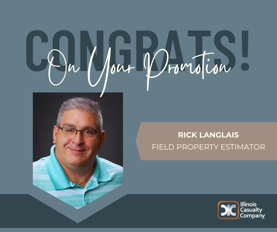 🎉 Congrats to Rick Langlais on his promotion to Field Property Estimator! 
Rick’s 20+ years of experience in the industry make him a tremendous asset as he steps into this new role.
👏 Way to go, Rick! 
#Promotion #NewRole #ICCInsurance