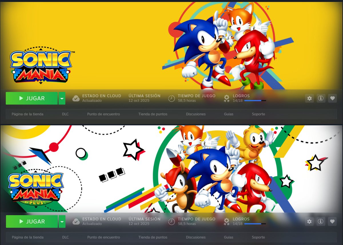 whynarcxso's tweet photo. Sonic Mania/Plus Alt. Banners and Covers are up on SteamGridDB!
Illustrations made by @Sabry_m0h and @whynarcxso!

https://t.co/RUsWsGui98 https://t.co/rD2MGHnHcY