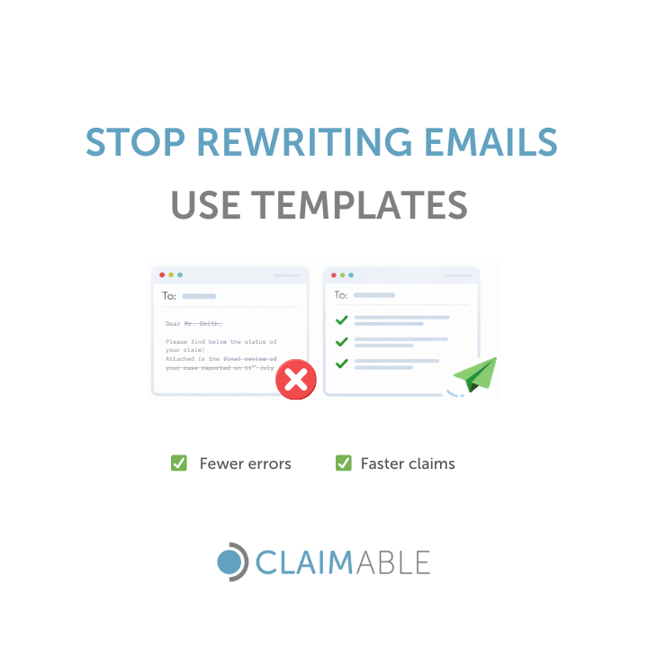Why email templates matter: not just time savings and less typing. They reduce errors, help your team communicate clearly and consistently and make sure every message includes the right information.
#claimable #claimsoftware #claimsmanagement #riskmanagers