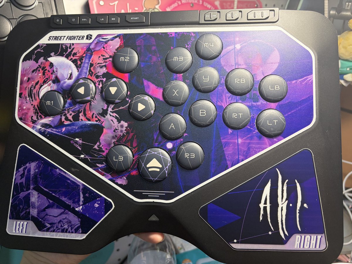 Hitpad Layout Design for HJK Hitpad love Aki forever #sf6 #aki #hitbox #fightstick # ...