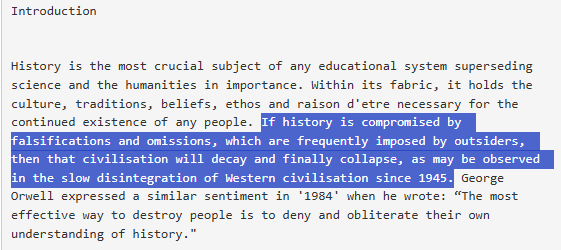 Rothbardianism's tweet photo. "If #history is compromised by falsifications and omissions, which are frequently imposed by outsiders,
then that civilisation will decay and finally collapse, as may be observed in the slow disintegration of Western civilisation since 1945."
- Stephen Mitford #Goodson https://t.co/LTNRK1MXdL