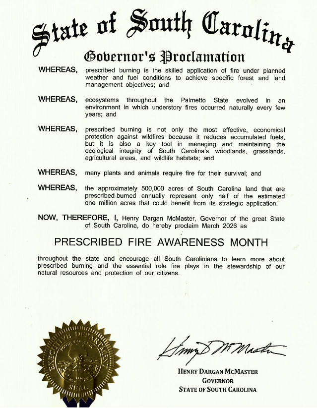 South Carolina Forestry Commission tweet media