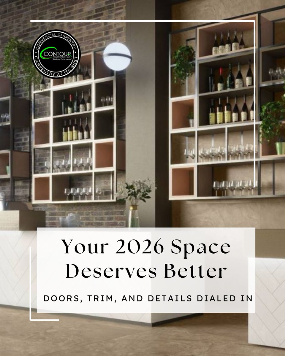From doors and hardware to trim and specialties, 2026’s interior finish trends are all about clean lines and durability. Get practical ideas for your next commercial build or refresh. Read more:
contour-construct.com/2026-interior-…