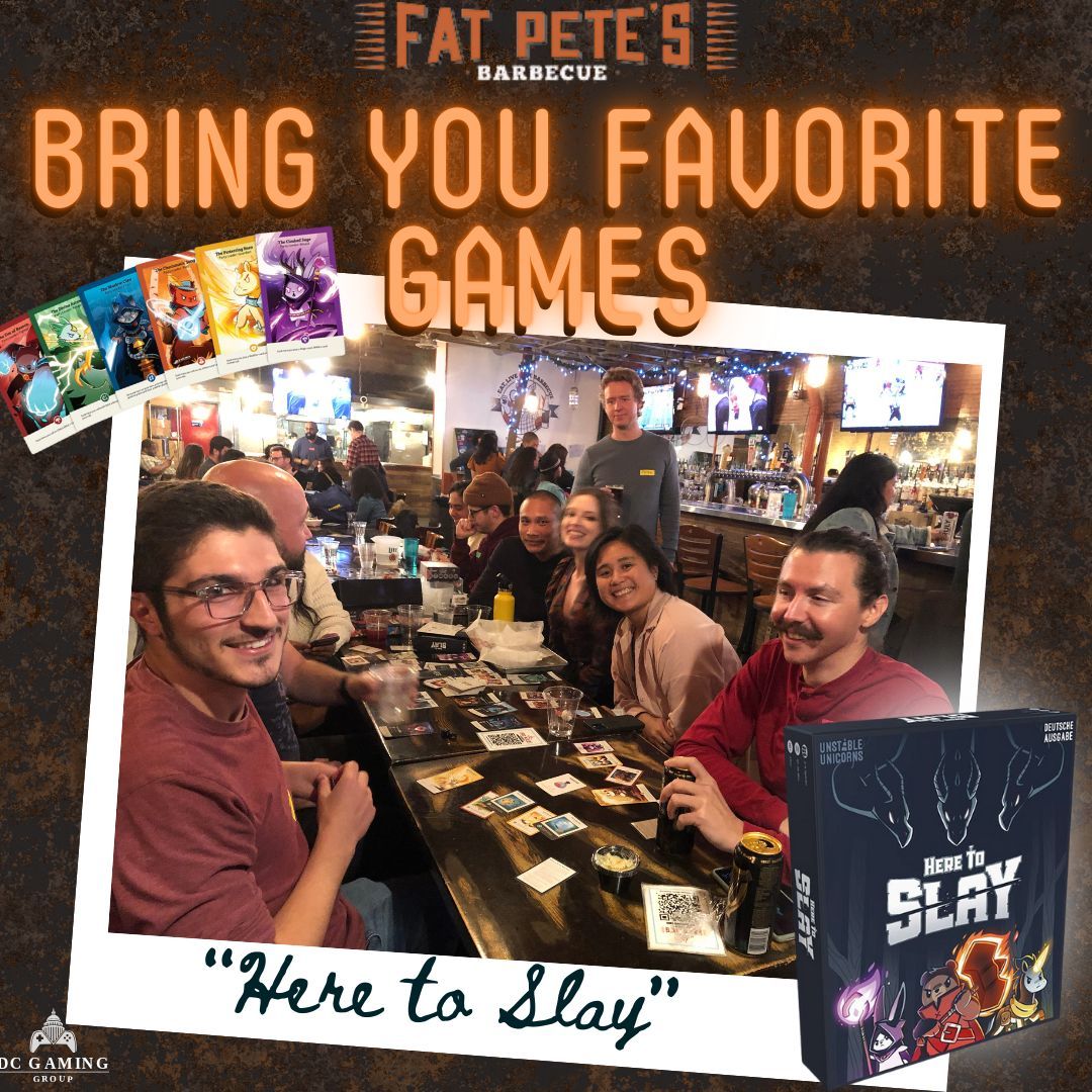 _dcgaminggroup's tweet photo. Game night is coming up! RSVP to our flagship event @fatpetesbbqofficial for video and board game night
#SocialBoardGames #VideoGameNight #DCBoardGames #WashingtonDCGaming #SocialGamingNight #DCVideoGames #BoardGameFun #WashingtonDCSocial #GamingNightDC #CasualGaming #ArcadeFun https://t.co/x3W3PHrkWI