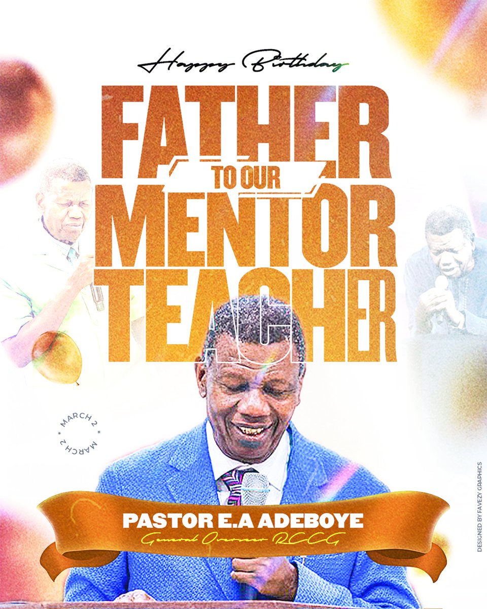 Favezy4's tweet photo. Happy Birthday to a true father in the faith, a mentor with a heart of gold, and a grandfather whose prayers cover generations. 🎉✨
I love and celebrate you deeply today and always, sir. Happy Birthday, Daddy! 💛🙏
#pastoradeboye
#Church
#daddyGO
#RCCG https://t.co/yVNrQjbyyC