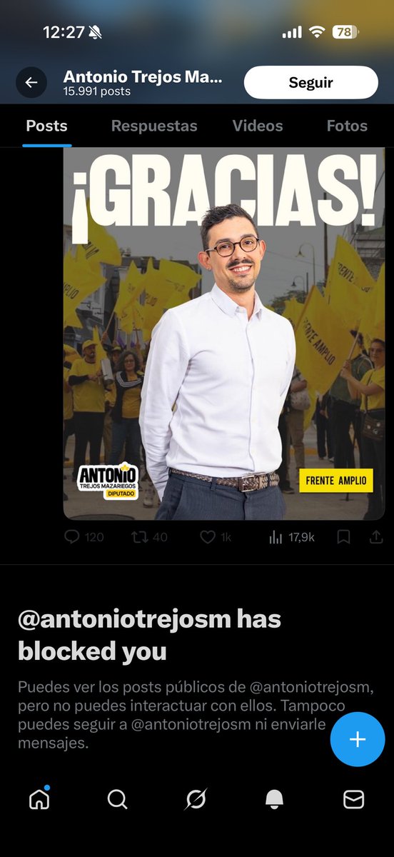 Con el tema del bloqueo en redes por parte de candidatos y electos, queda claro que el <a href="/TSECostaRica/">TSE Costa Rica</a> mide con distinta vara. Varios aquí llevamos días reportando que <a href="/antoniotrejosm/">Antonio Trejos Mazariegos</a> nos tiene bloqueados y el TSE no hace lo propio para poner orden.