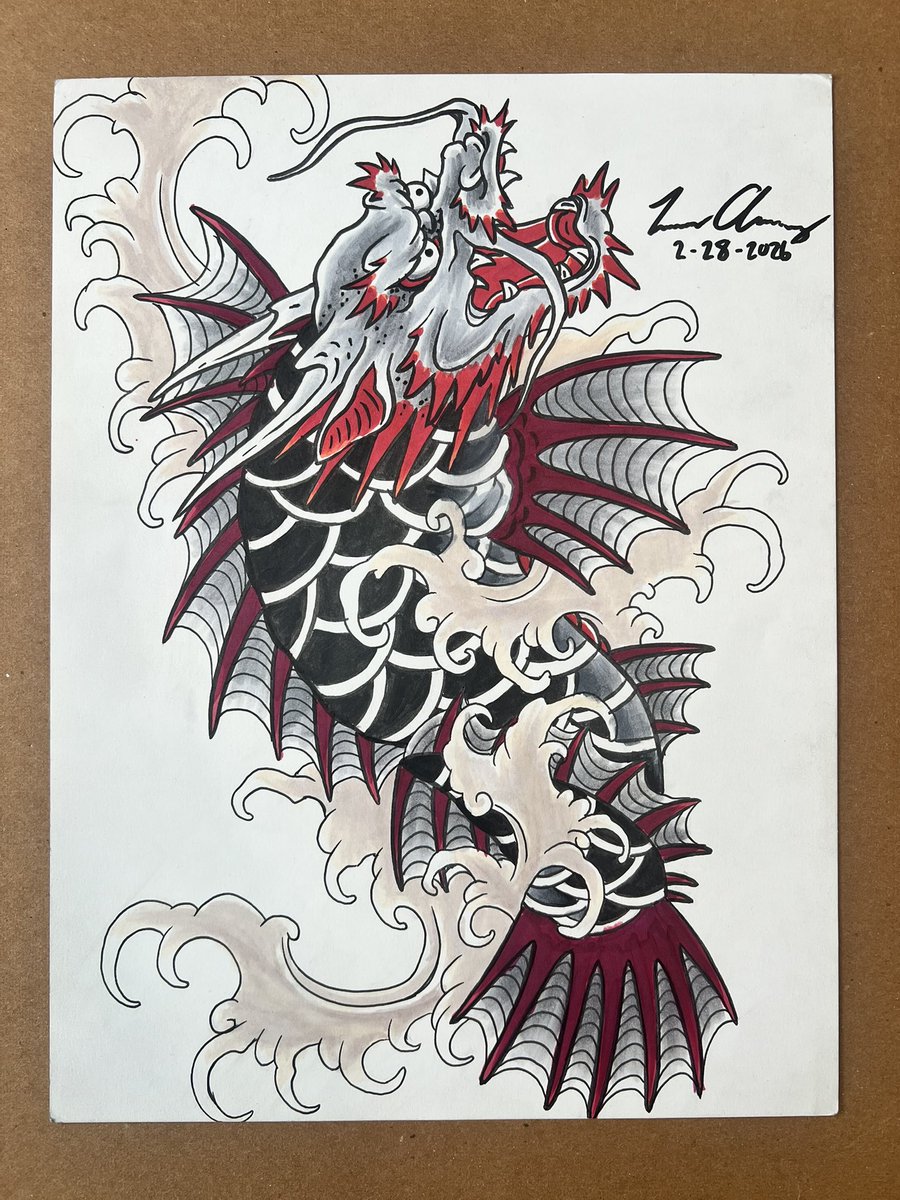 drawit_jon's tweet photo. Ichiban’s dragonfish tattoo
#LikeADragon https://t.co/mSipAO7l75