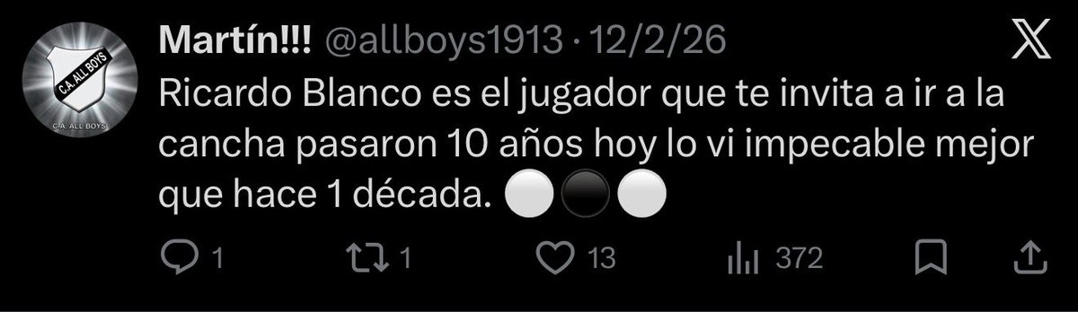 gianmgreco's tweet photo. @allboys1913 Desconozco a qué 10, a qué 9 y a qué defensa viste https://t.co/7rgPqnhwCc