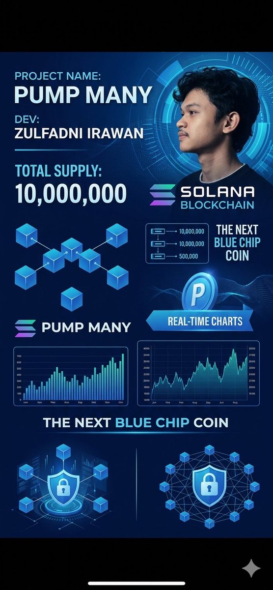 PUMPMANY's tweet photo. I am Zulfadni Irawan, the Dev behind $PUMPMANY. I’m building a real legacy, not just a meme.
I need ONE STRATEGIC PARTNER to lead the launch with me.
💰 Deal: 4 SOL for 2M tokens (20% Share).
The code is ready. The vision is Blue Chip. Let’s work! 🚀
DM to secure the only partner https://t.co/g2cankX7Bk