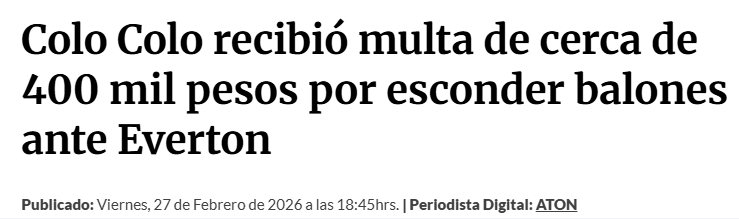 Amigo, te multaron por esconder los balones ante Everton...
