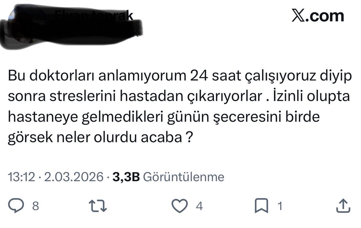 atrsklrzs's tweet photo. Bu yorum bir hastane acilinde tek başına 24 saat nöbet tutan bir hekime yapılmıştır.
Böyle binlerce apık sapık yorumları her alanda görüyoruz. Matematik zayıf doğaldır. 24 saatlik çalışma , sadece gündüzleri çalışan bir memurun 3 iş gününe denk gelir. (Gece çalışma gündüze eş olmamalı o bizim toptan adaletsizliğimiz) Böyle bozuk bir sistemde işler bir şekilde ilerliyorsa bu sağlık çalışanlarının sayesindedir.