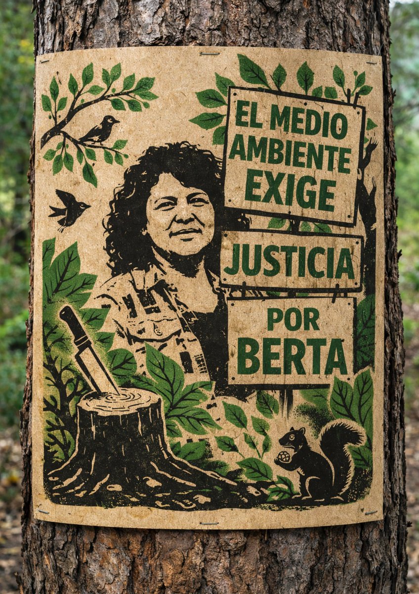 The rivers, the mountains and the forests she defended continue to speak. Ten years after she was murdered, the people and the Earth also demand #JusticeForBerta. Berta Cáceres did not die, she is a seed and she multiplied 🌱.
#10YearsWithoutJustice #Honduras