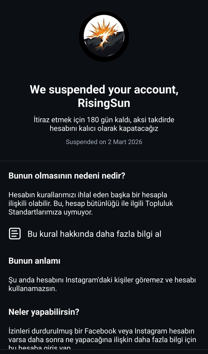 BASKILAR DEVAM EDİYOR!

Daha hiçbir paylaşım yapmadığımız Instagram hesabımız KAPATILDI!

Gerekli itirazları yaptık, hesabımız açılır açılmaz projelerimize devam edeceğiz.

☀️ Bu süreçte sizlerden tek ricamız bizlere etkileşim desteğinde bulunmanız.
